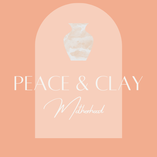 Peace & Clay Motherhood Logo